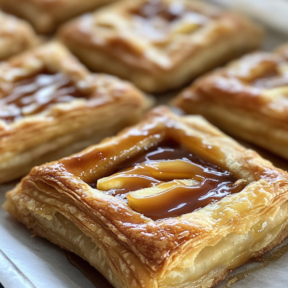 Apple Turnovers with Hot Caramel