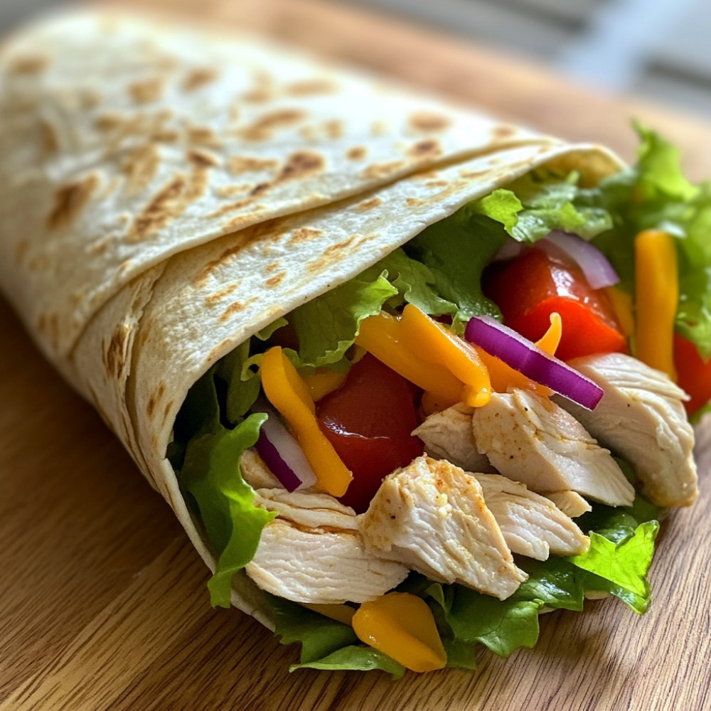 Chicken Wrap with Ranch Sauce