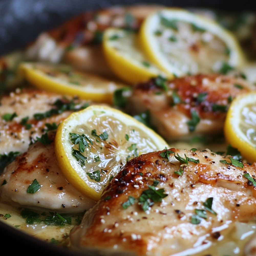 Chicken with Brie and Lemon