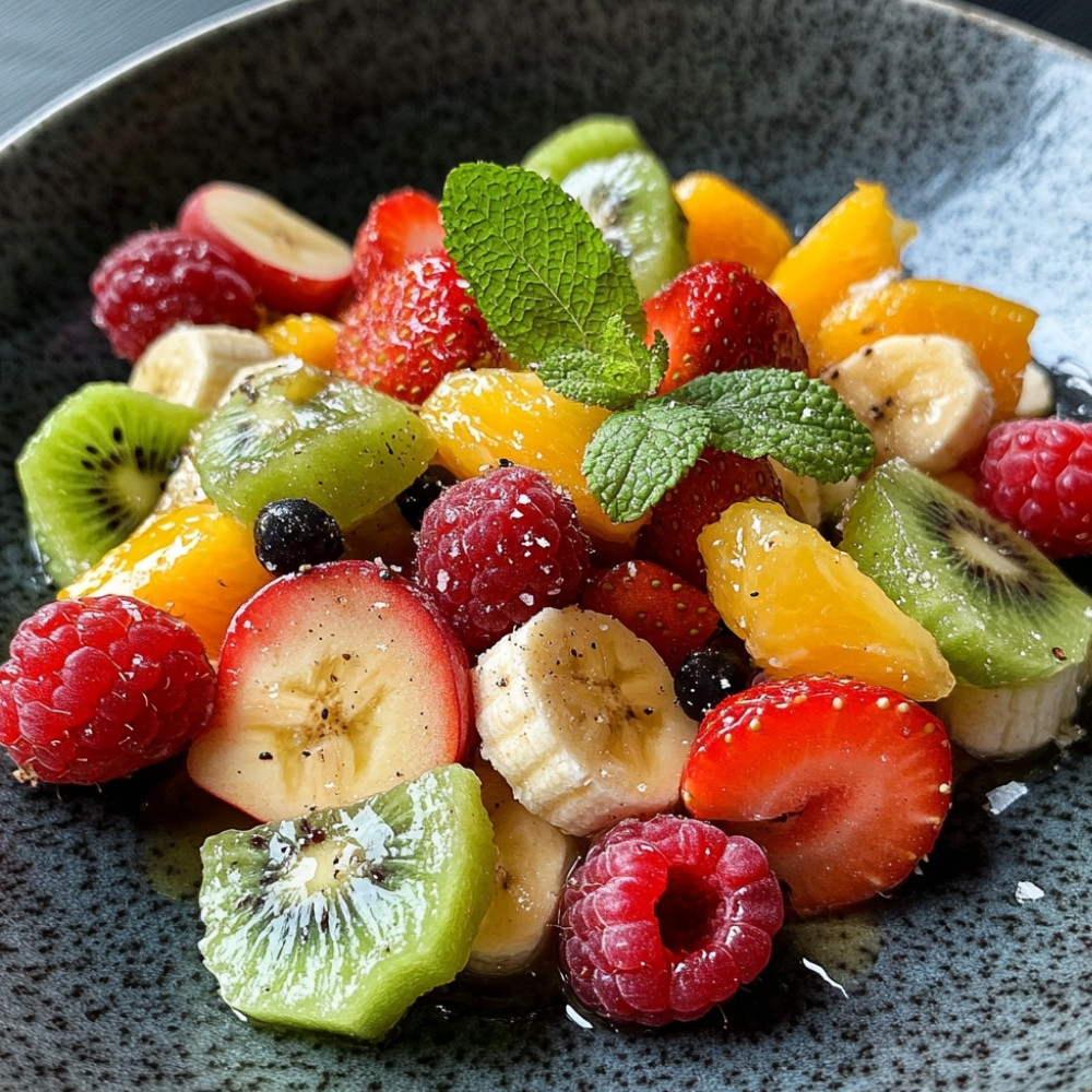 Fruit Salad with Vanilla Dressing