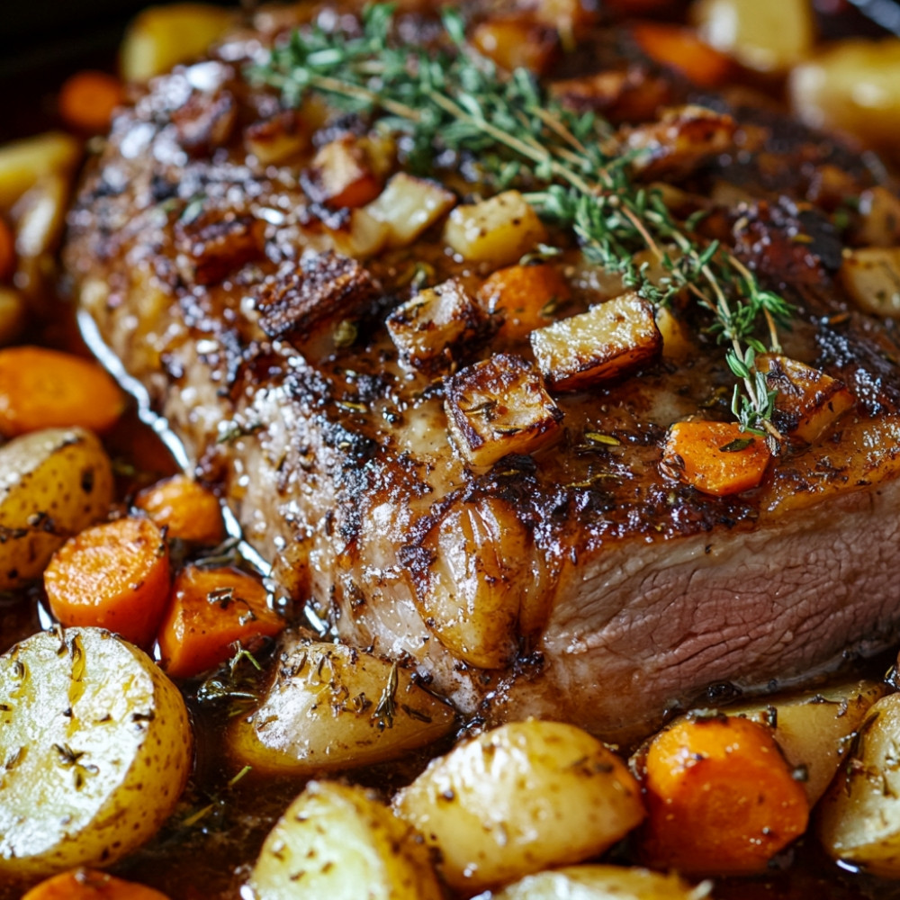 Grandma's Roast with Potatoes and Carrots