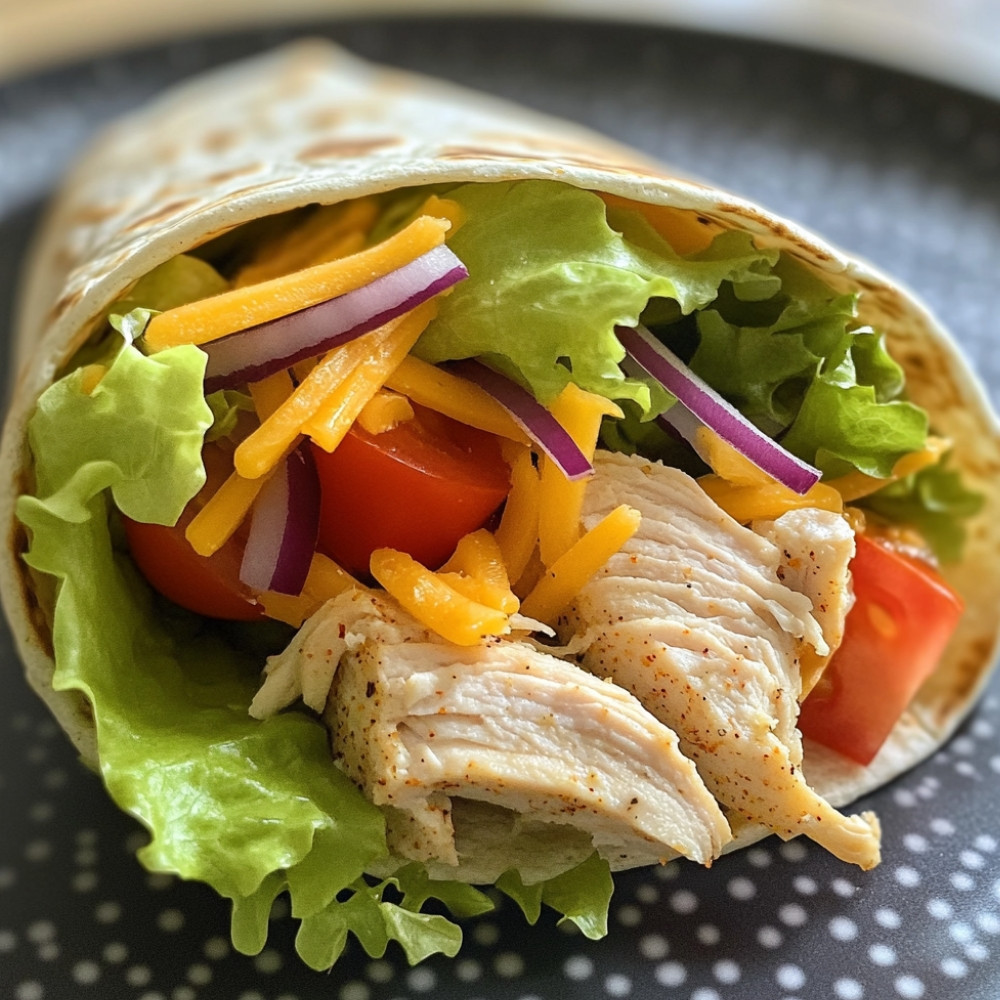 Chicken Wrap with Ranch Sauce