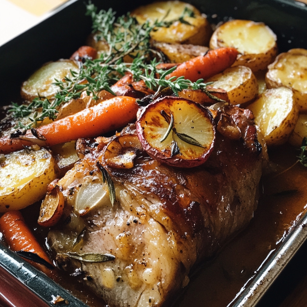 Grandma's Roast with Potatoes and Carrots