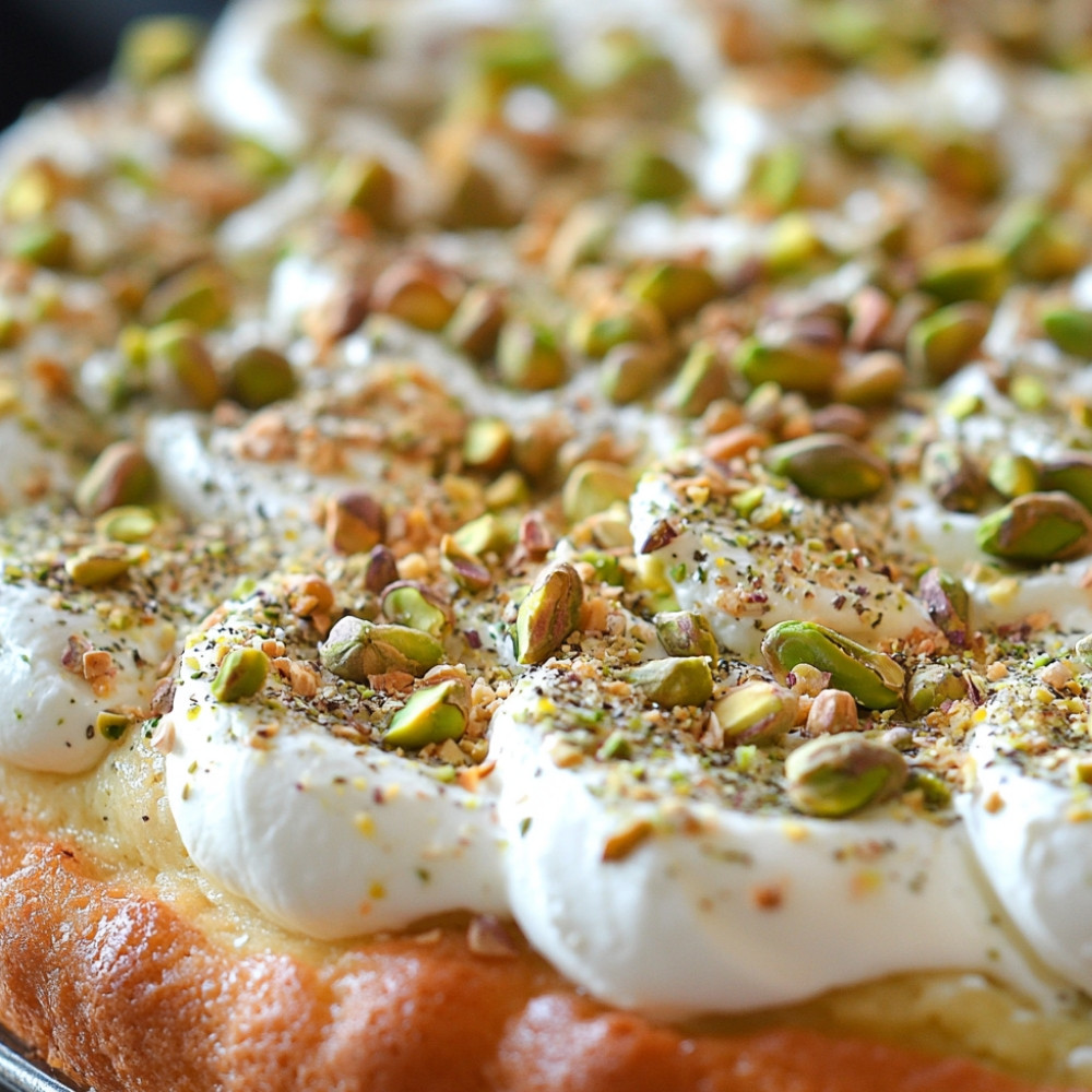 Pistachio Cake with Cream Cheese Frosting