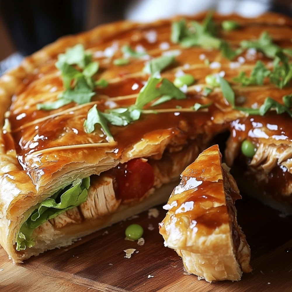 Stuffed Chicken with BBQ Sauce