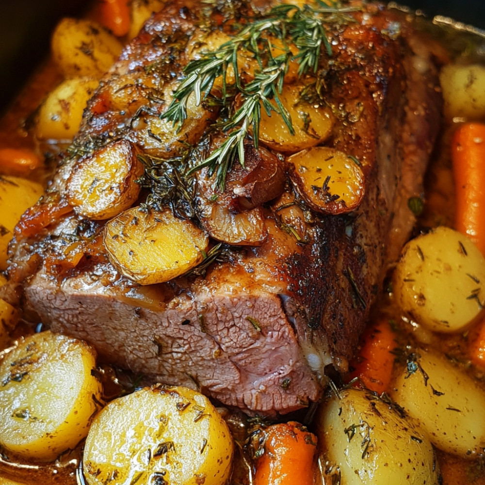 Grandma's Roast with Potatoes and Carrots