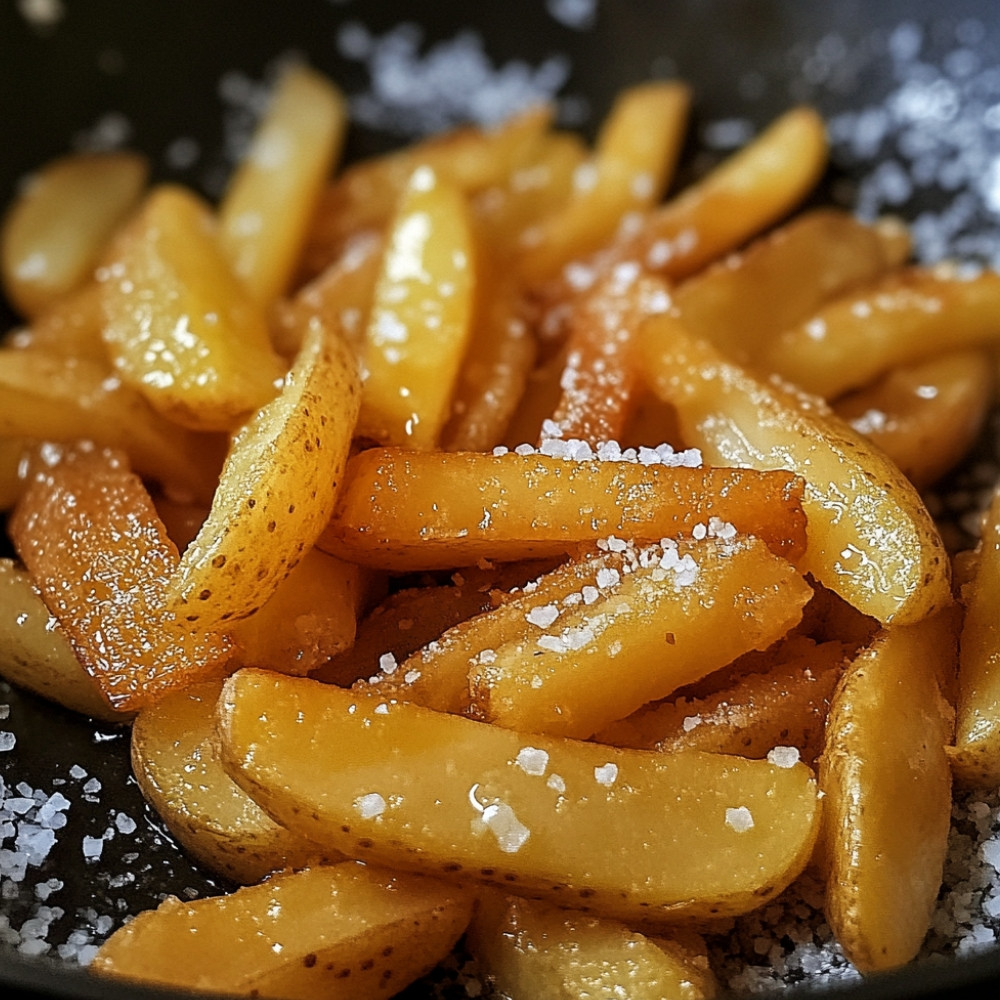 Homemade Fries in Deep Fryer