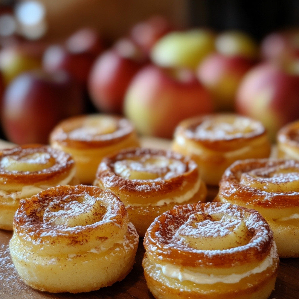 Mini Cheese and Apple Cake