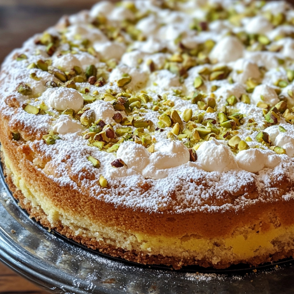 Pistachio Cake with Cream Cheese Frosting