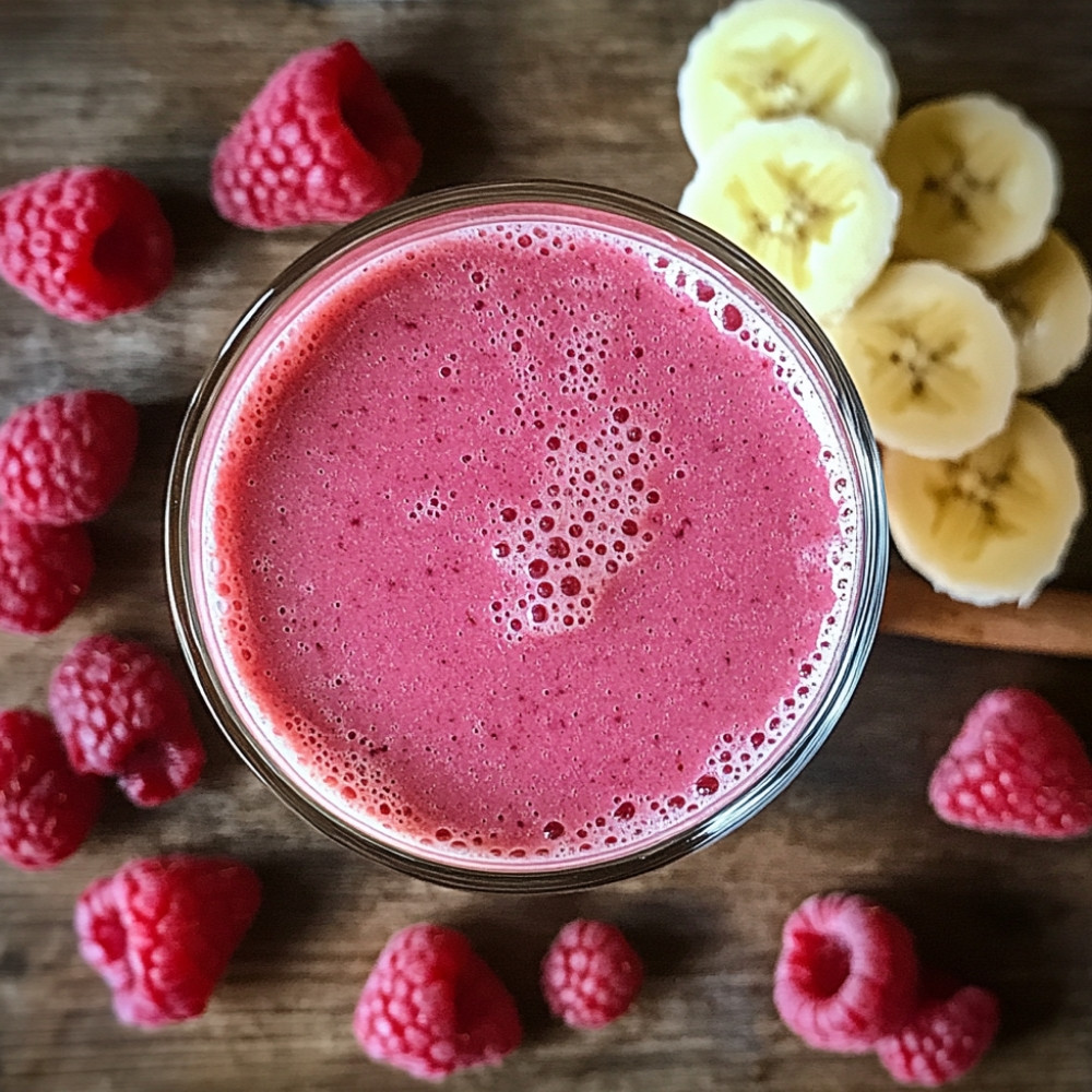 Rhubarb Raspberry Smoothie