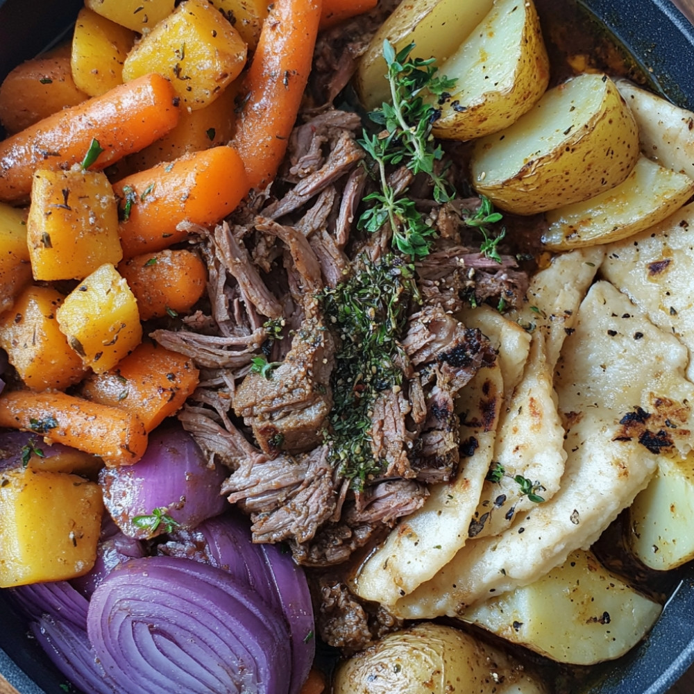 Slow Cooker Roast with Vegetables