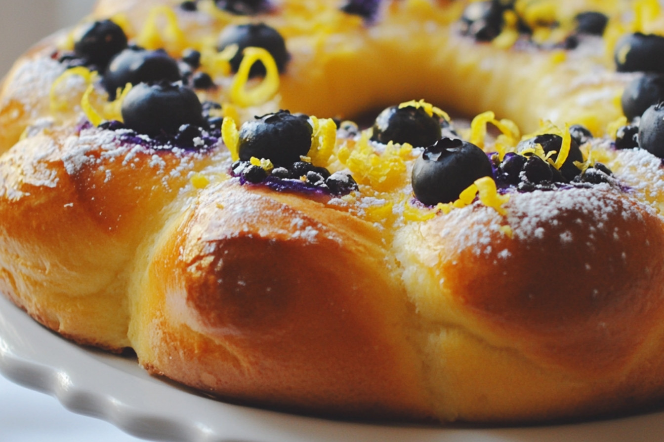 Blueberry and Lemon Brioche