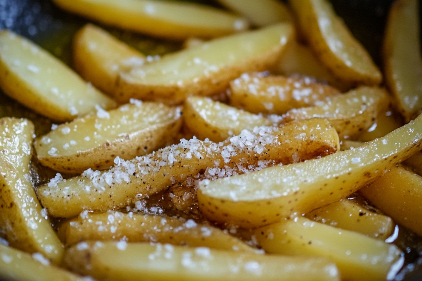 Homemade Fries in Deep Fryer