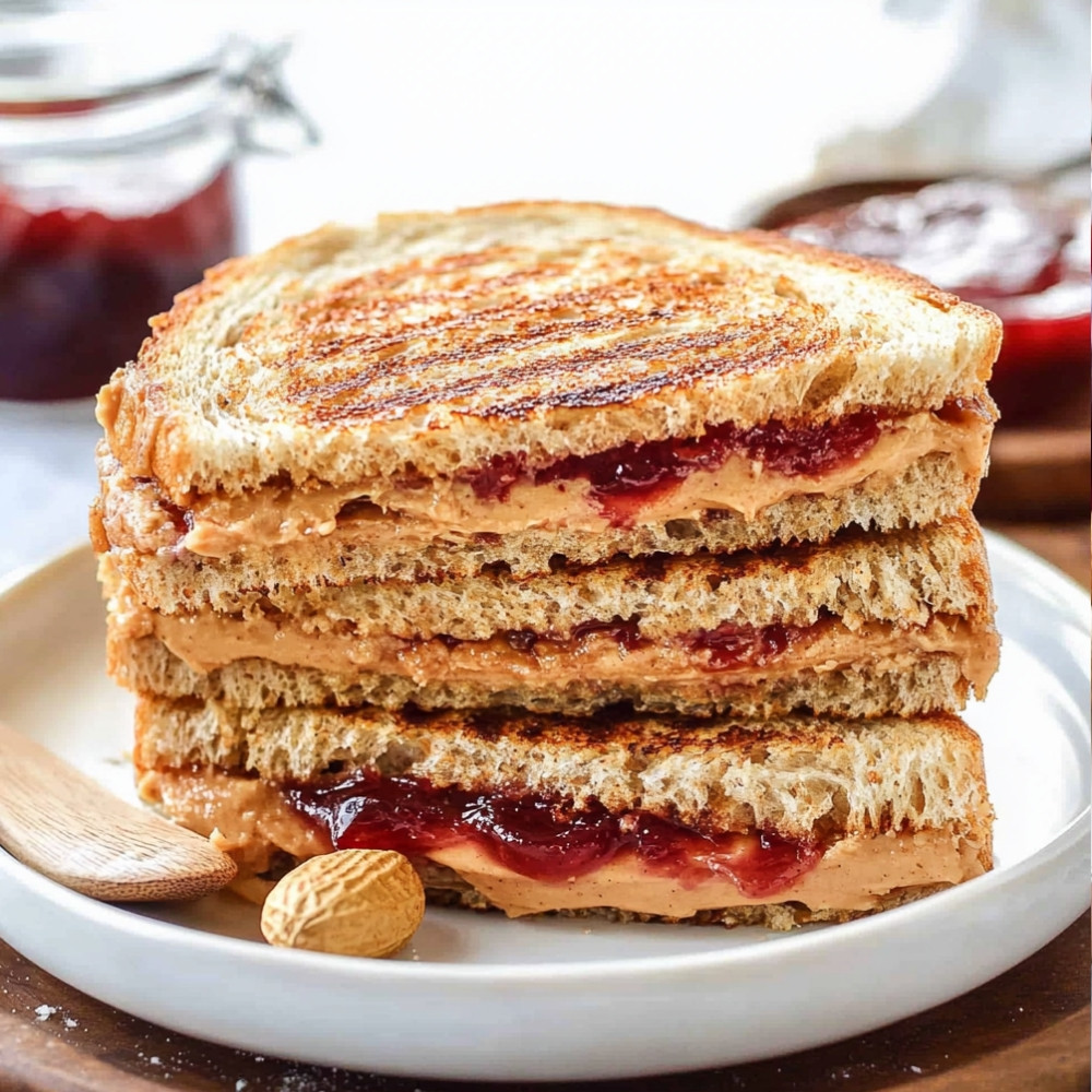 Grilled Peanut Butter Jelly Sandwiches