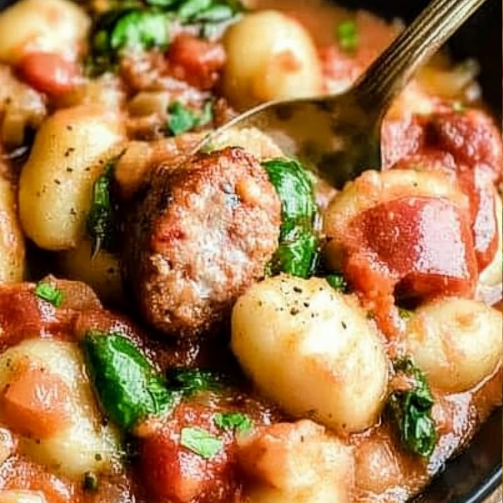 Cheesy Sausage Gnocchi