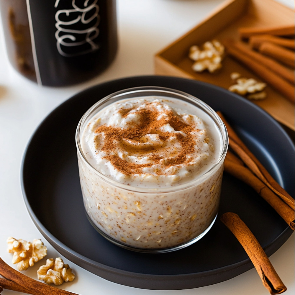 Cinnamon Roll Overnight Oats