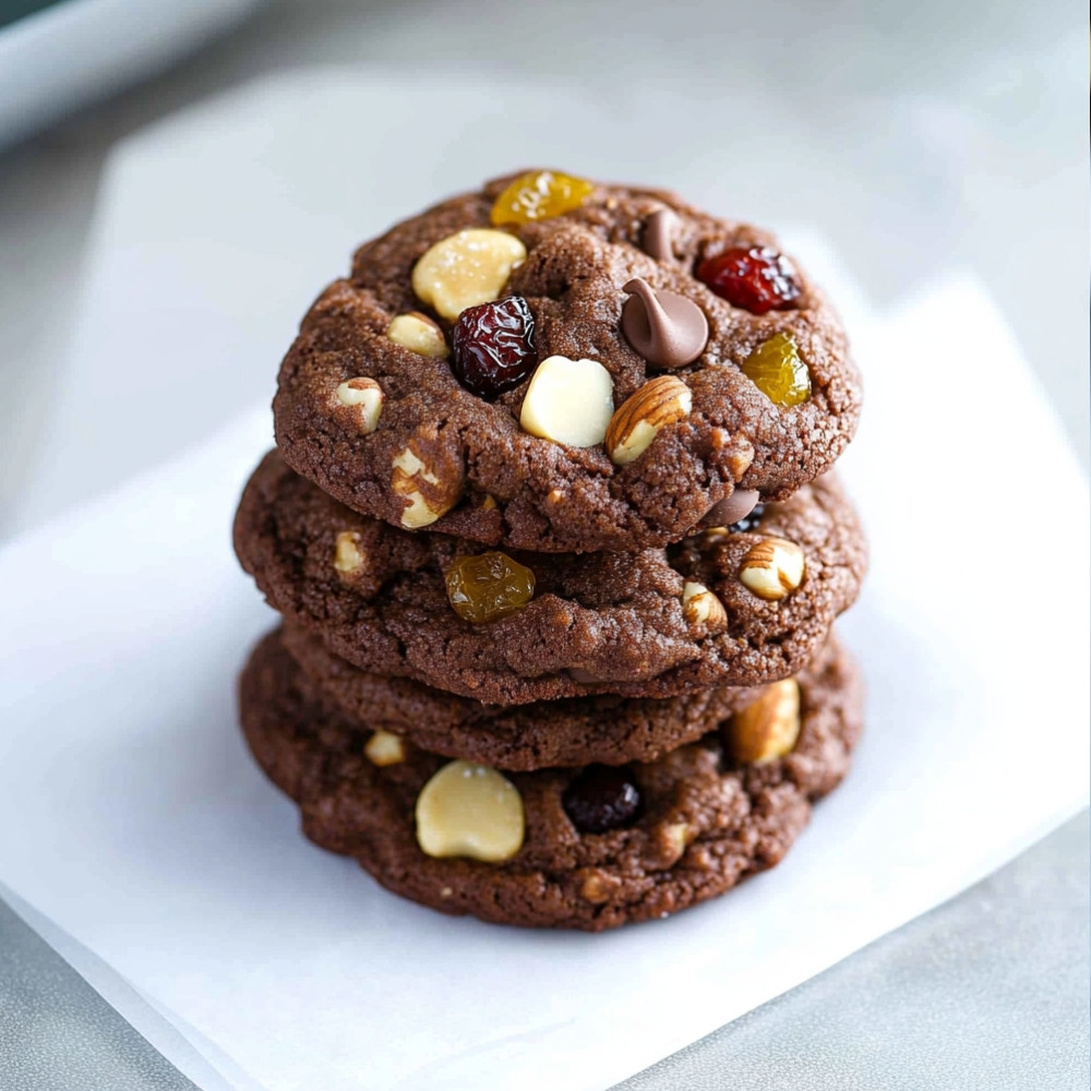Fruit and Nut Chocolate Cookies