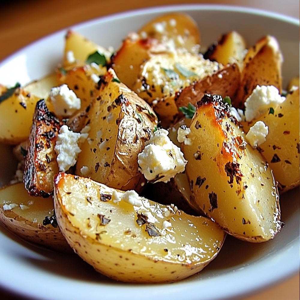 Greek Feta Roast Potatoes