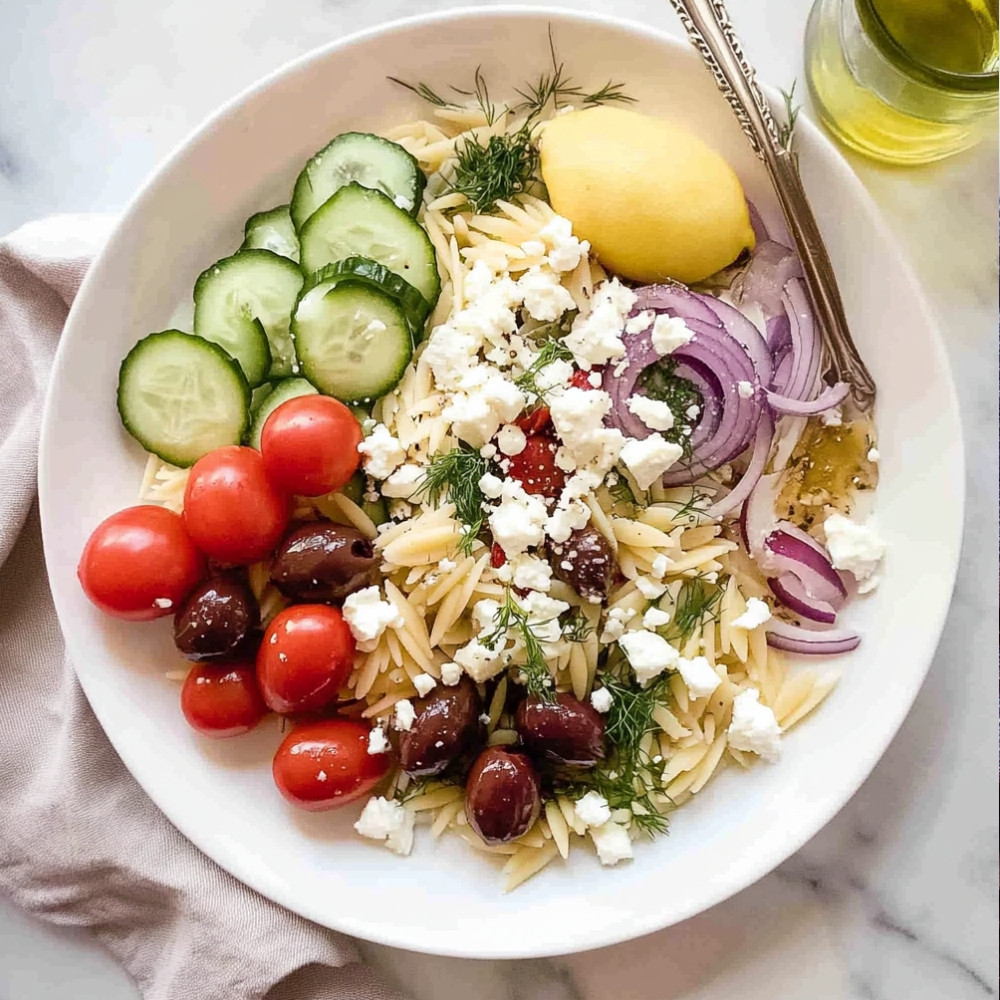 Greek Lemon Orzo Salad