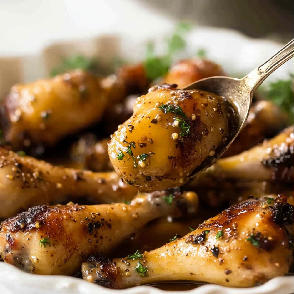 Honey Mustard Baked Chicken Drumsticks