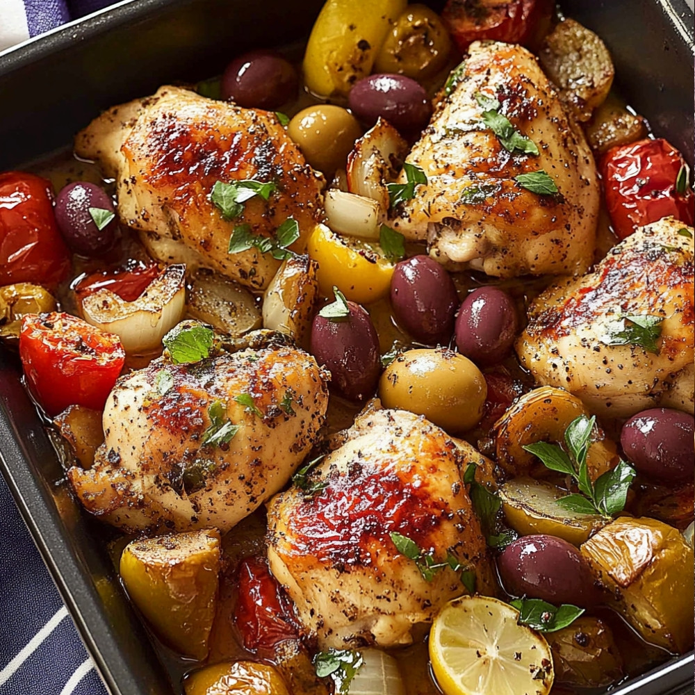 Mediterranean Baked Chicken Dinner