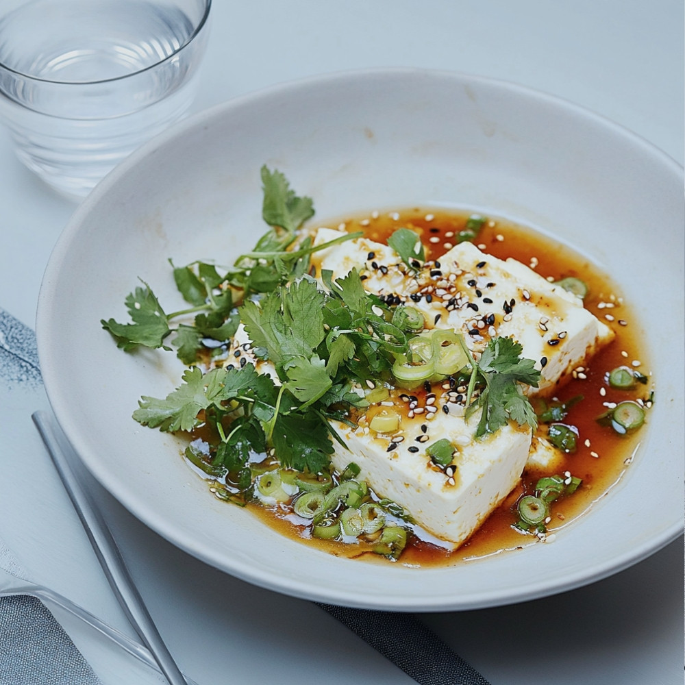 Microwaved Tofu with Butter