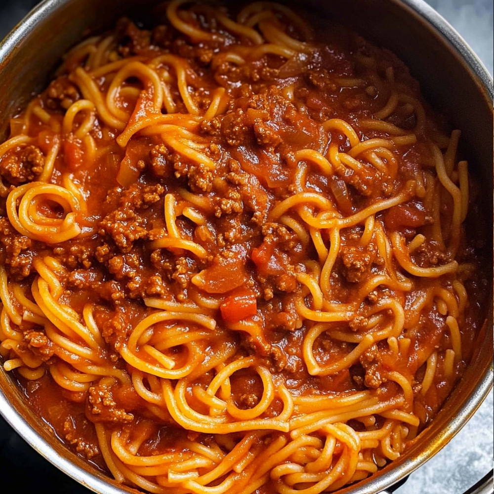 One Pot Pasta Bolognese