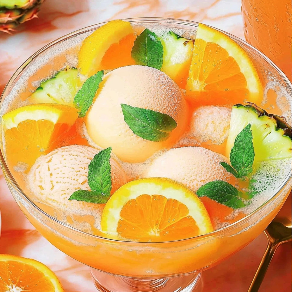Orange Sherbet Tropical Punch