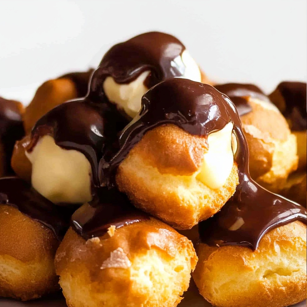 Profiteroles with Chocolate Sauce