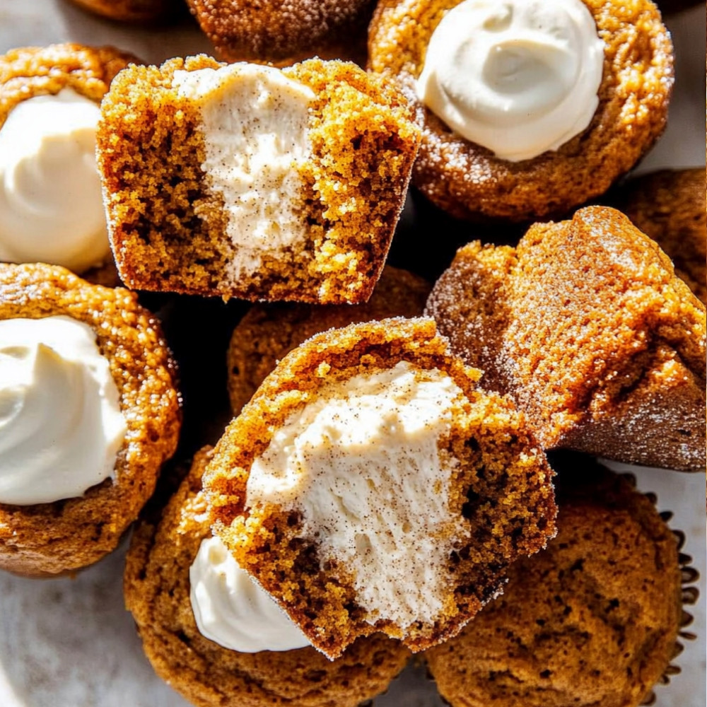 Pumpkin Muffins with Cream Cheese