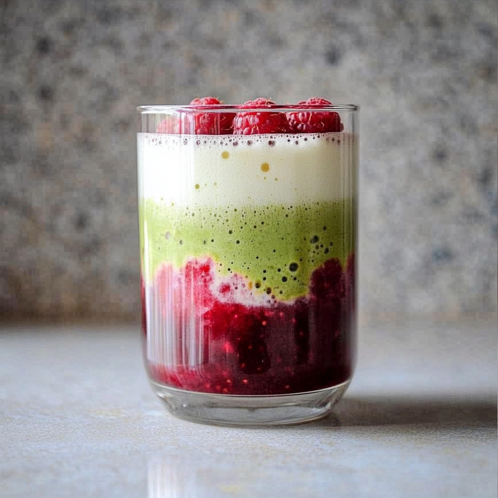 Raspberry Matcha Latte