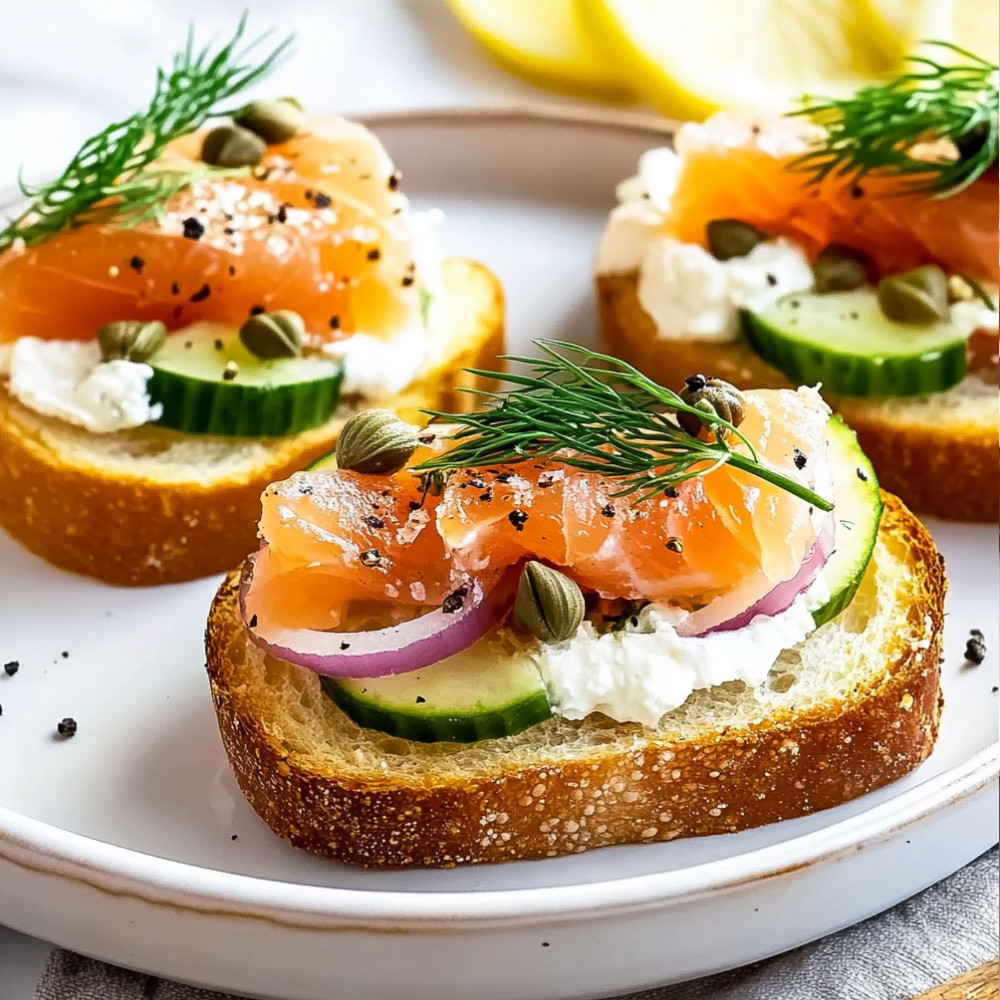 Smoked Salmon Crostini