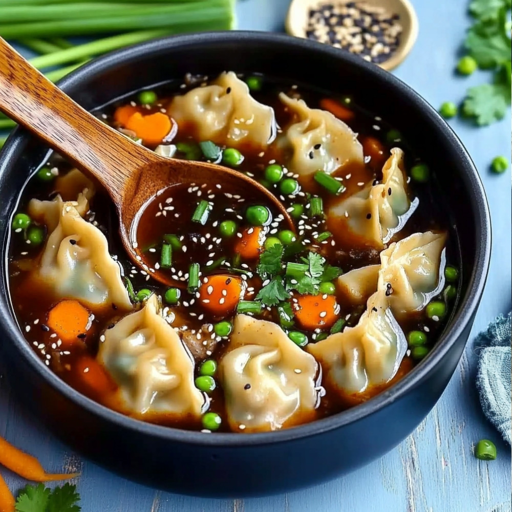 Spicy Potsticker Soup