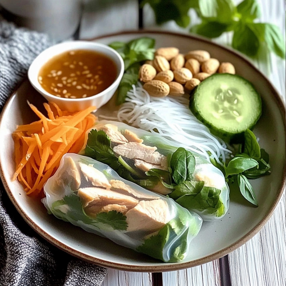 Vietnamese Chicken Summer Rolls