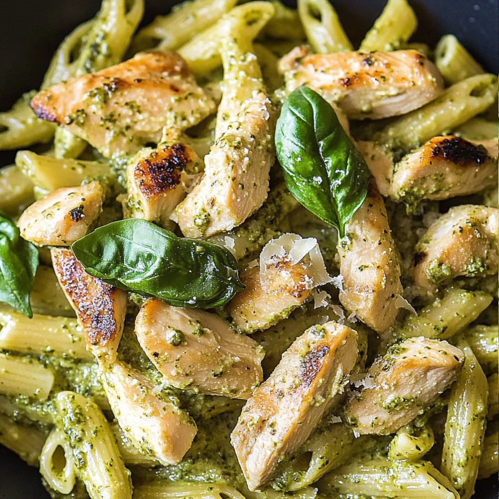 Creamy Chicken Pesto Pasta