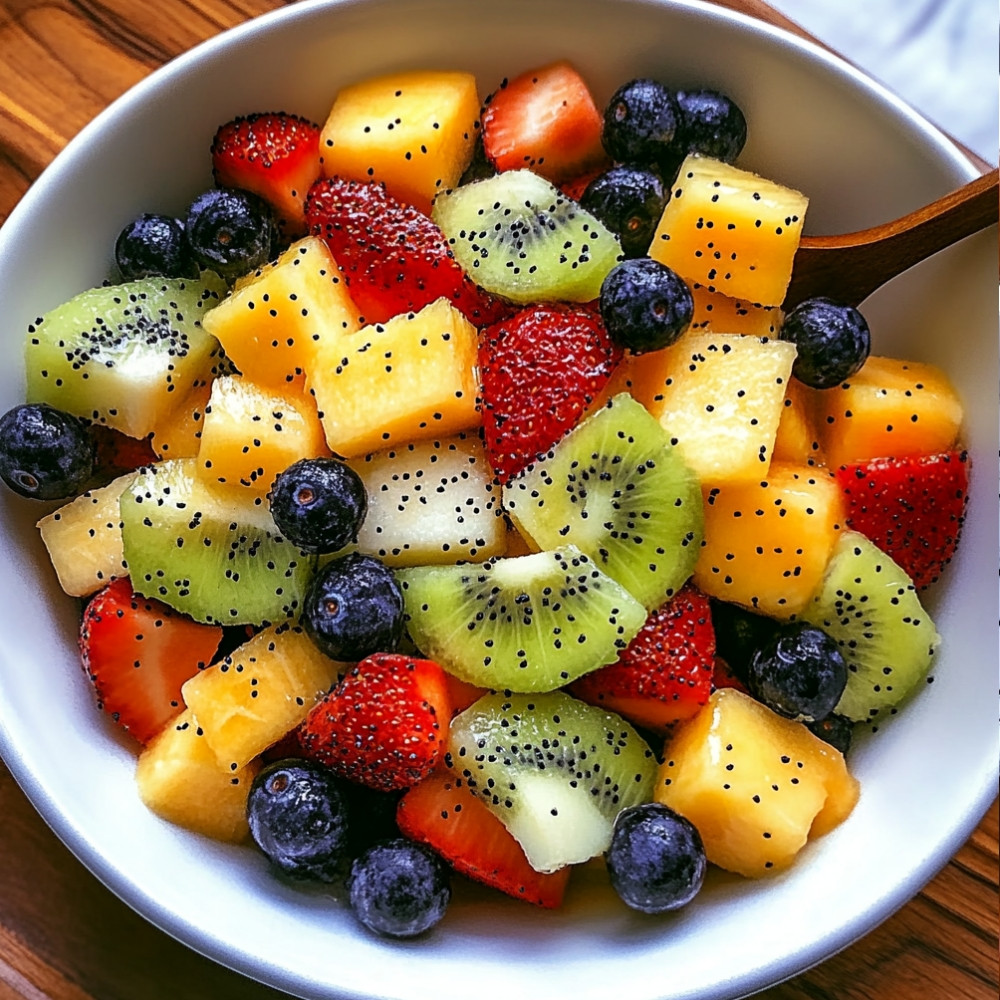 Fresh Fruit Salad with Dressing