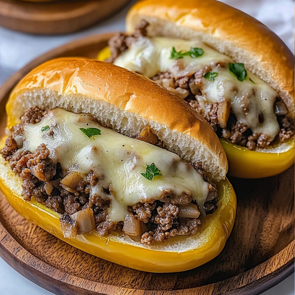 Ground Beef Philly Cheesesteak