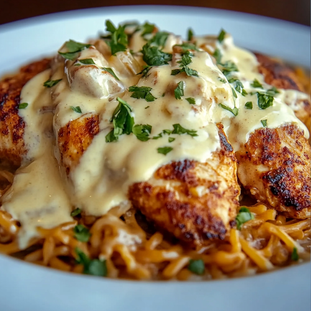 Mexican Chicken with Cheese Sauce