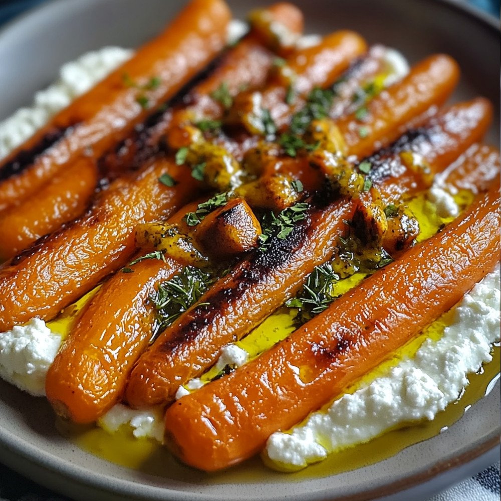 Roasted Carrots with Ricotta
