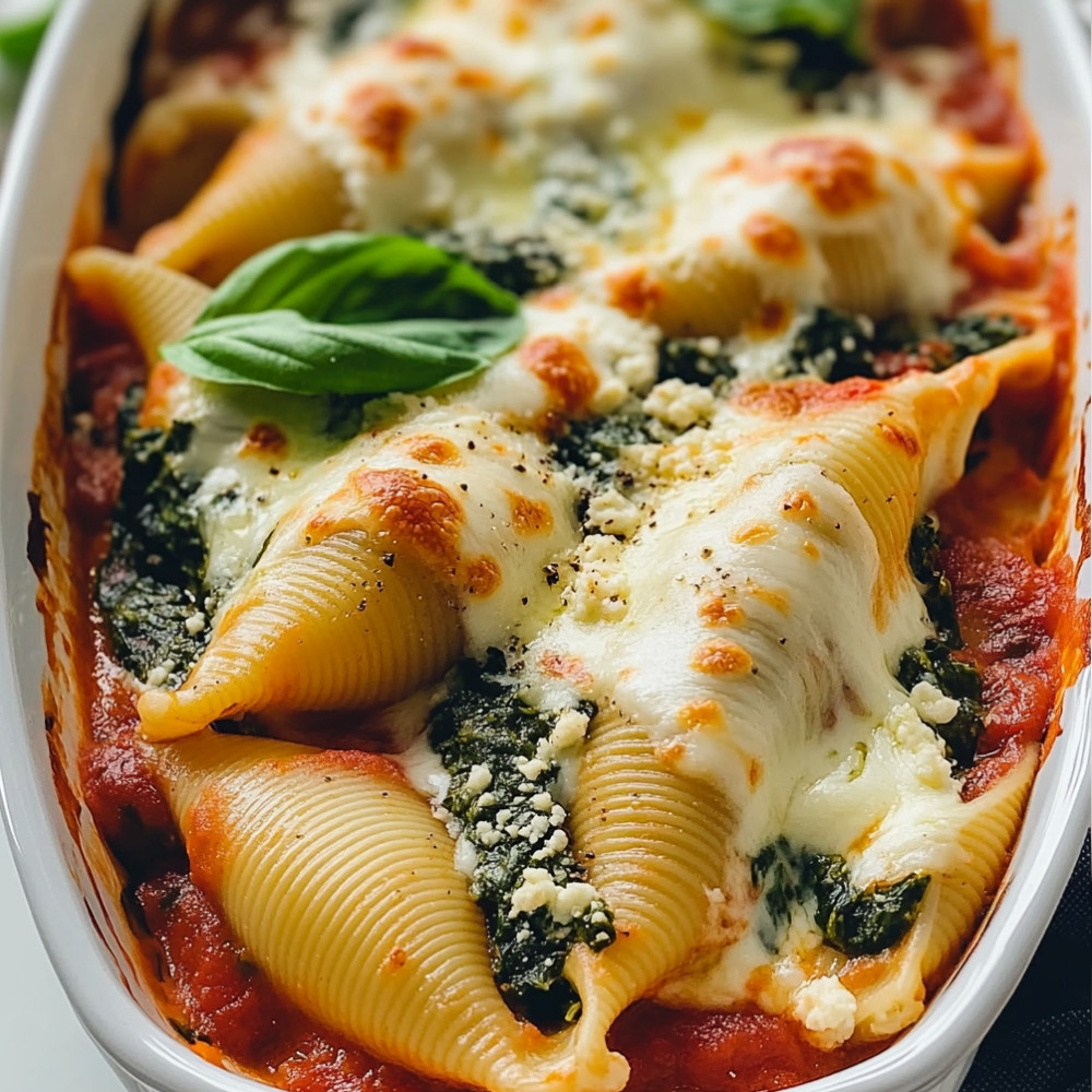 Spinach Ricotta Stuffed Shells