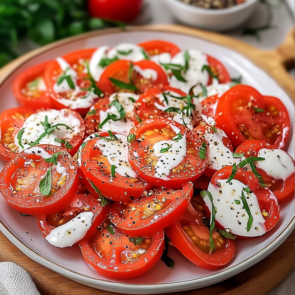 Tomato Garlic Salad