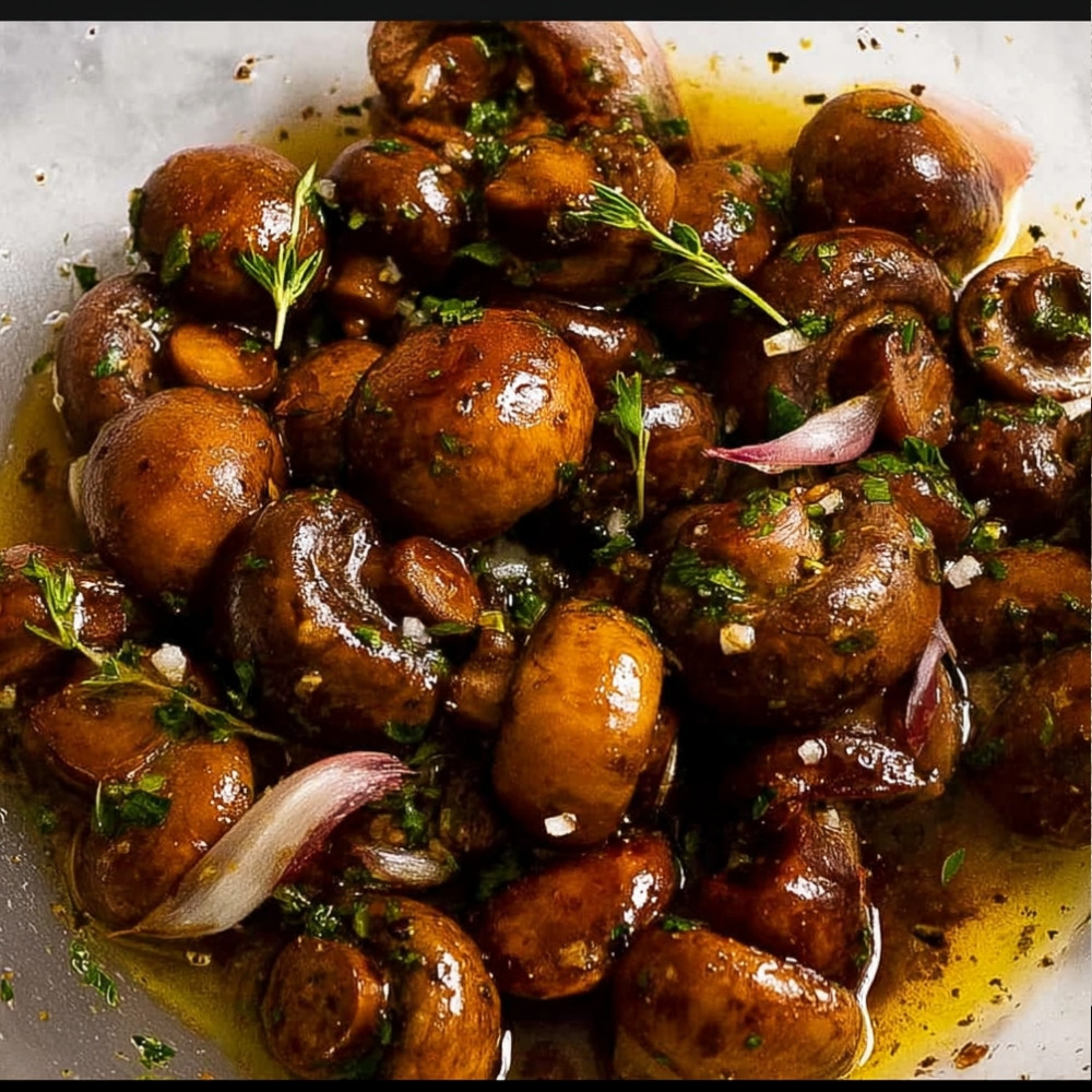 Balsamic Marinated Mushrooms