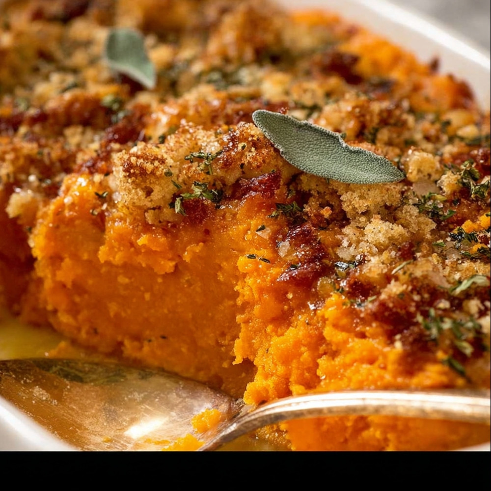 Browned Butter Sweet Potato Casserole