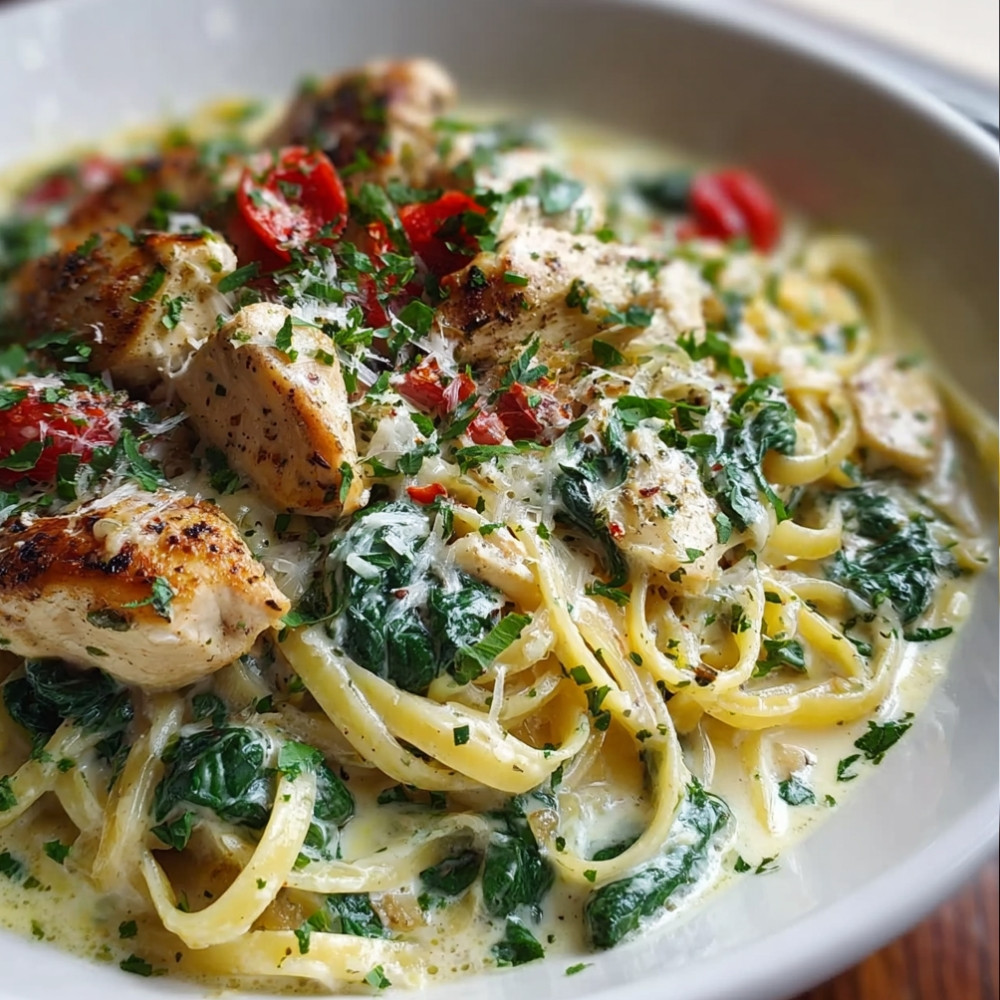 Chicken Spinach Pasta