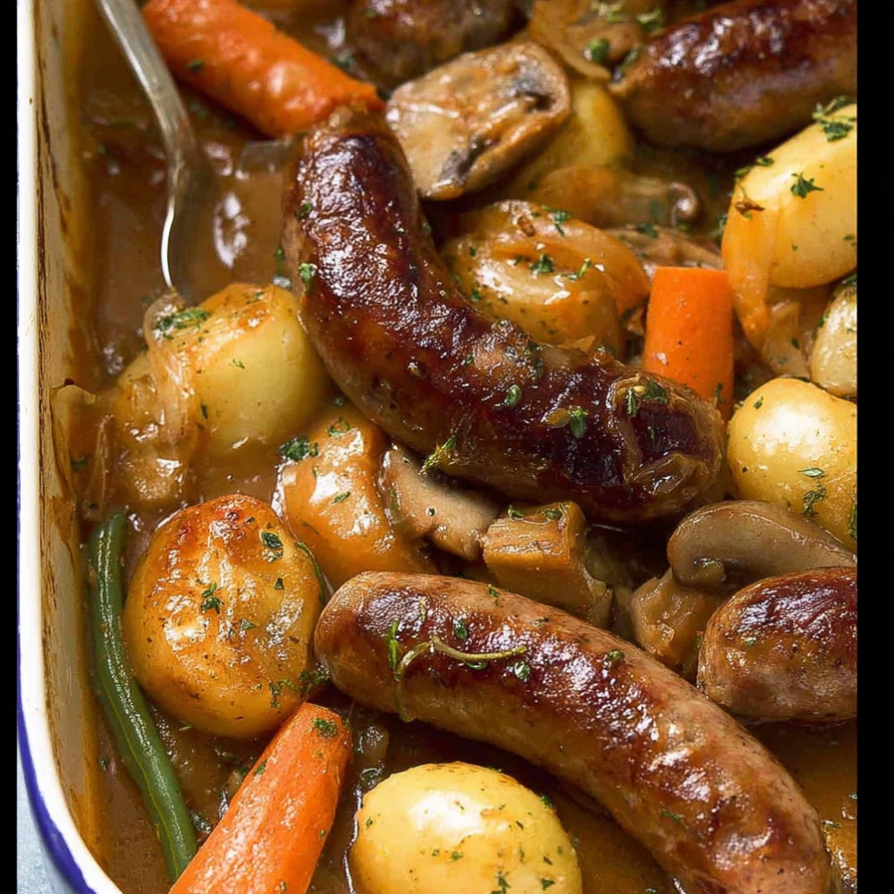 One Pan Sausage and Vegetables